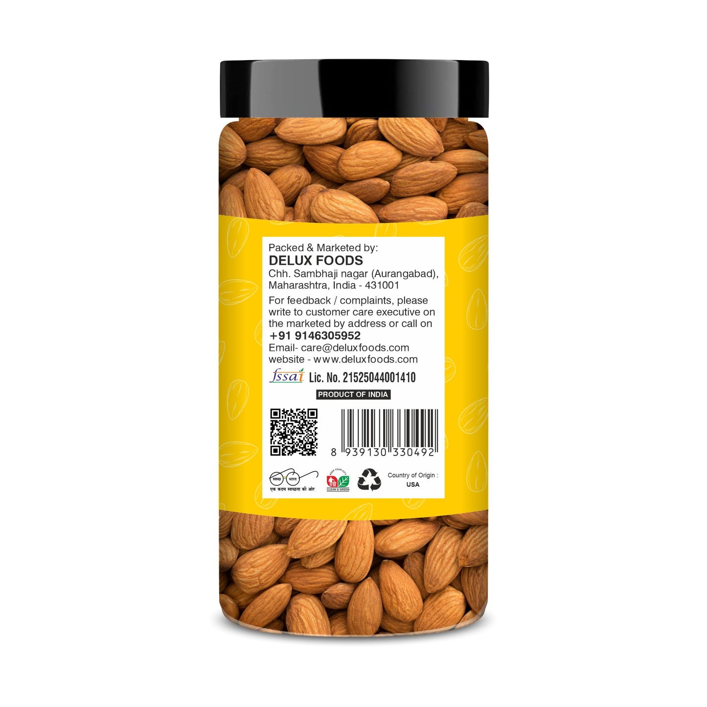 Delux Foods Dry Fruits Combo Pack 300 g I Almond 150g | Pistachio 150g | Mixed Dry Fruits | Healthy Snacks (2 x 150 gm)