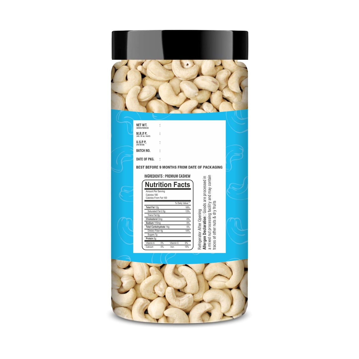 Delux Foods Dry fruits combo pack of Pistachios Almonds Cashews | Kaju Badam Pista 450 gm (3 x 150 gm)