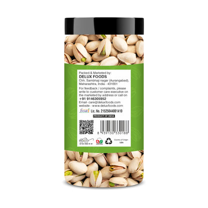 Delux Foods Dry Fruits Combo Pack 300 g I Almond 150g | Pistachio 150g | Mixed Dry Fruits | Healthy Snacks (2 x 150 gm)