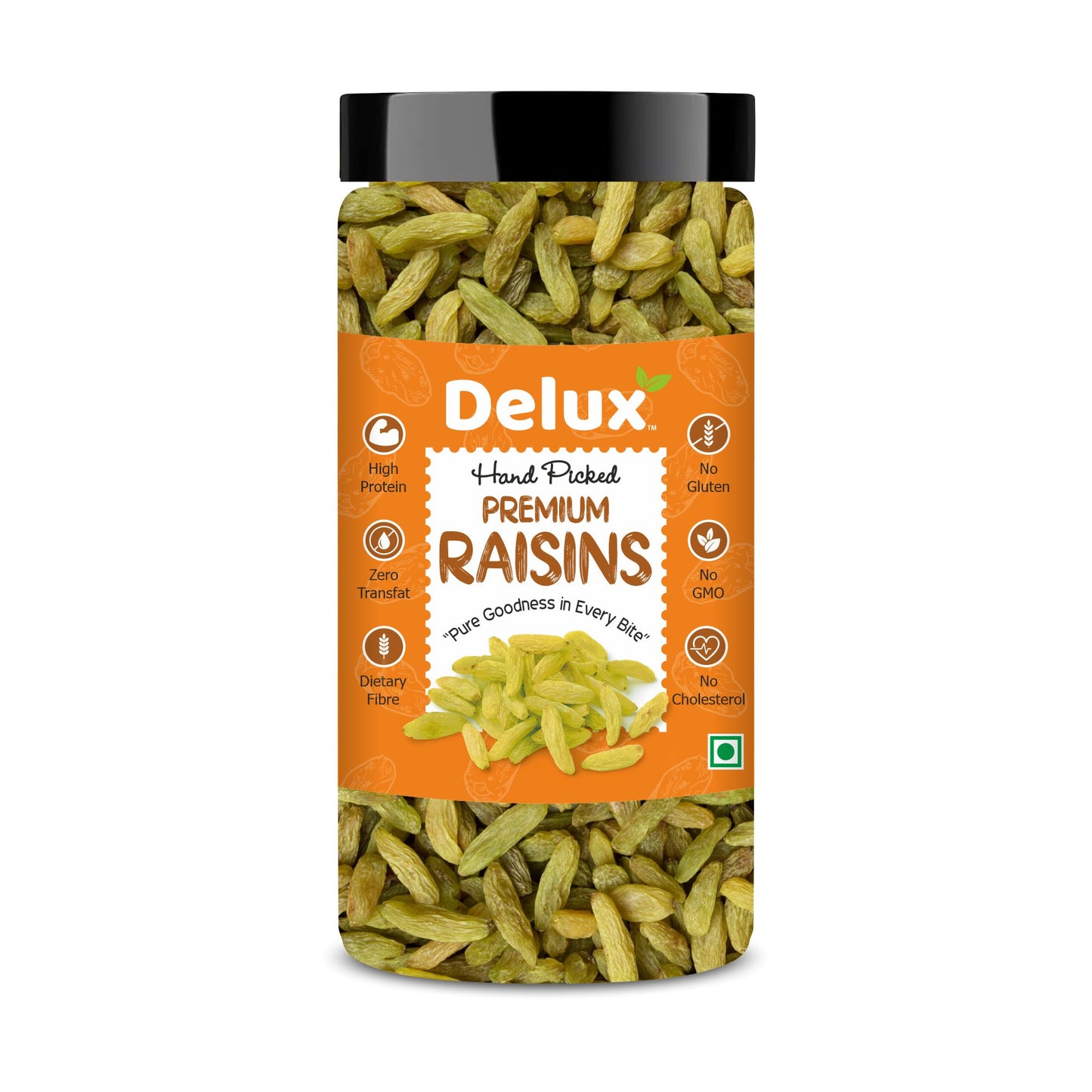 Premium Raisins | Seedless | 100% Pure | Source of Potassium | Long in Size | Upto 20 Quality Parameters Tested | 250g / 500g